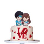 Blue Couple Cake Topper Cakes - Image 3